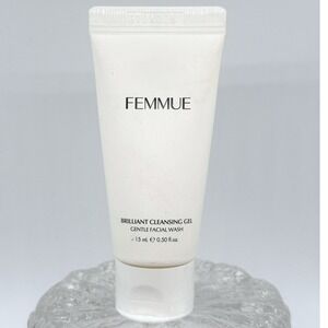Femmue Brilliant Cleansing Gel Gentle Facial Wash 15ml .50 fl oz Travel Mini NEW